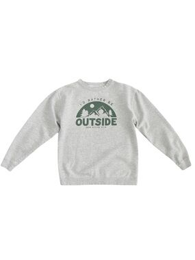 Keep Nature Wild Be Outside Crewneck Sweatshirt Large Outdoor Graphic Pullover